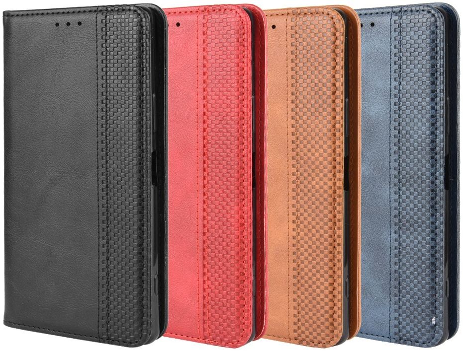 Sony Xperia 1 II Vintage Portemonnee Hoesje Zwart afbeelding 12