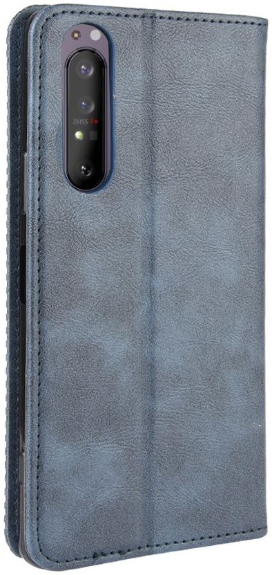 Sony Xperia 1 II Vintage Portemonnee Hoesje Blauw afbeelding 6