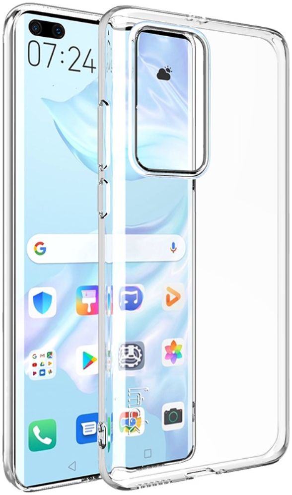 IMAK UX-5 Series Huawei P40 Pro Hoesje Flexibel en Dun TPU Transparant afbeelding 2