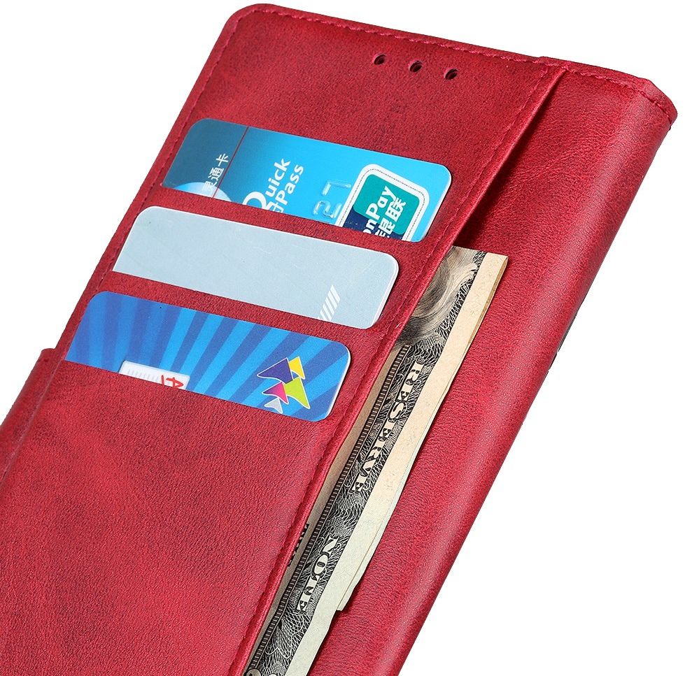 Xiaomi Mi 10 (Pro) Book Case Matte Portemonnee Hoesje Rood afbeelding 4