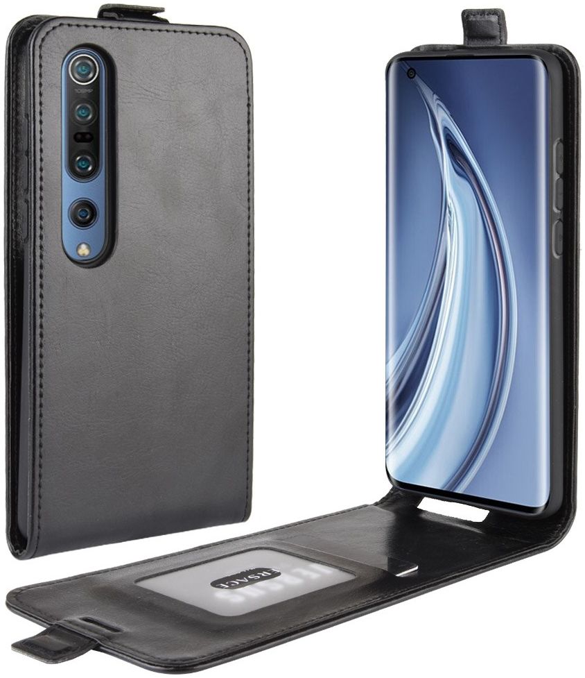 Xiaomi Mi 10 (Pro) Hoesje Verticale Flipcase Zwart afbeelding 1