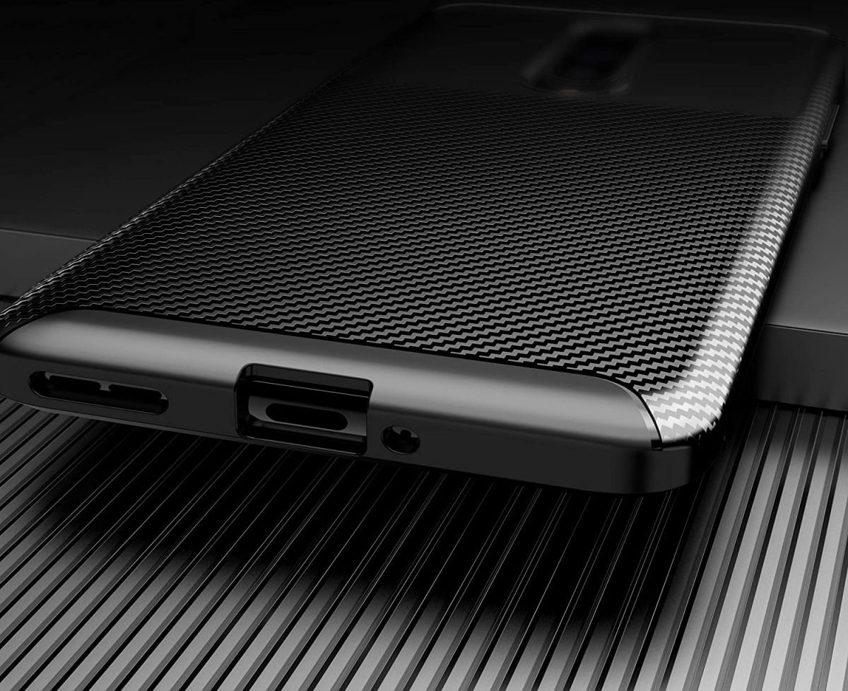 OnePlus 8 Geborsteld TPU Hoesje Blauw afbeelding 3