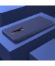 OnePlus 8 Twill Slim Texture TPU Hoesje Blauw
