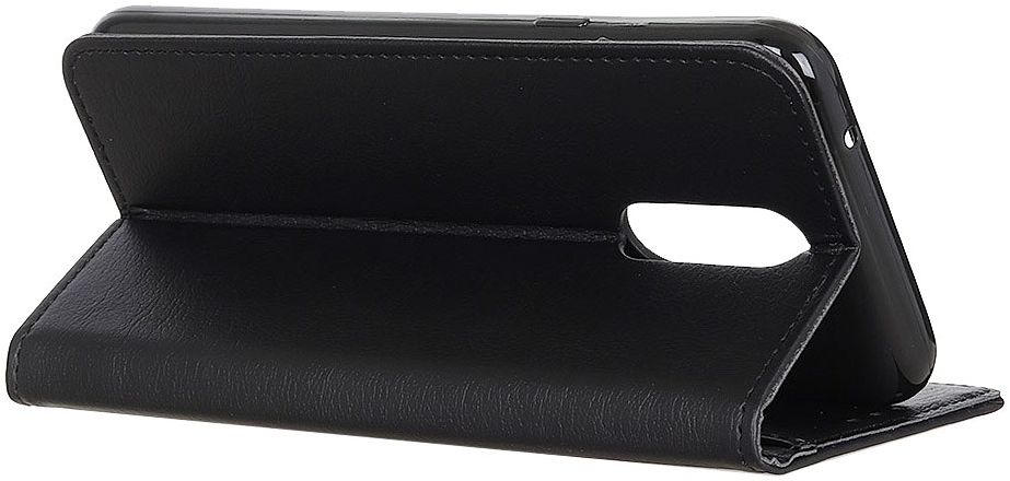 OnePlus 8 Litchi Skin Portemonnee Hoesje Zwart afbeelding 5