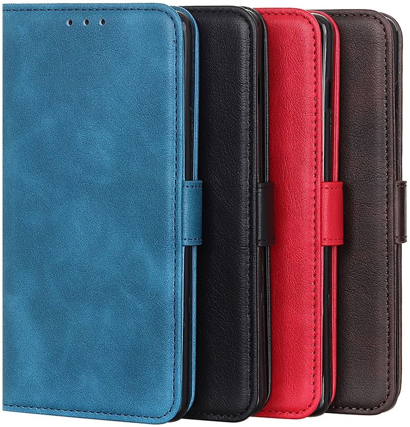 OnePlus 8 Litchi Skin Portemonnee Hoesje Zwart afbeelding 9
