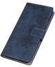 OnePlus 8 Vintage Portemonnee Stand Hoesje Blauw