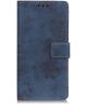 OnePlus 8 Vintage Portemonnee Stand Hoesje Blauw