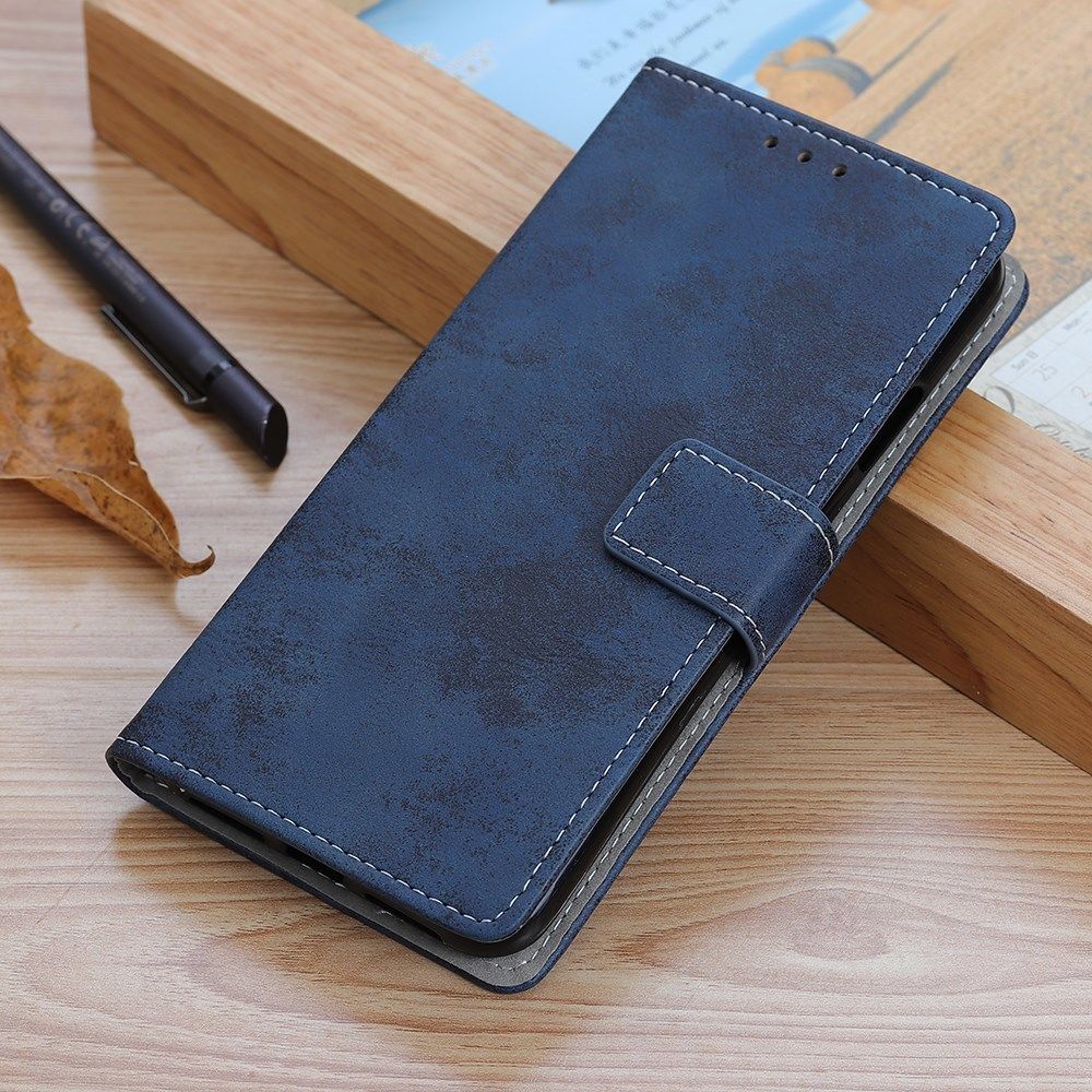 OnePlus 8 Vintage Portemonnee Stand Hoesje Blauw afbeelding 12