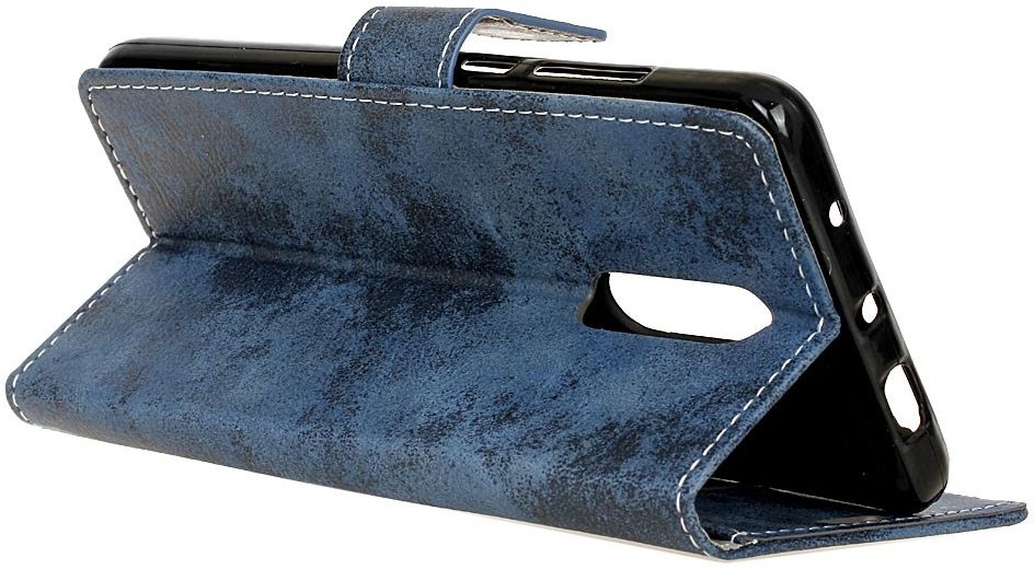 OnePlus 8 Vintage Portemonnee Stand Hoesje Blauw afbeelding 6