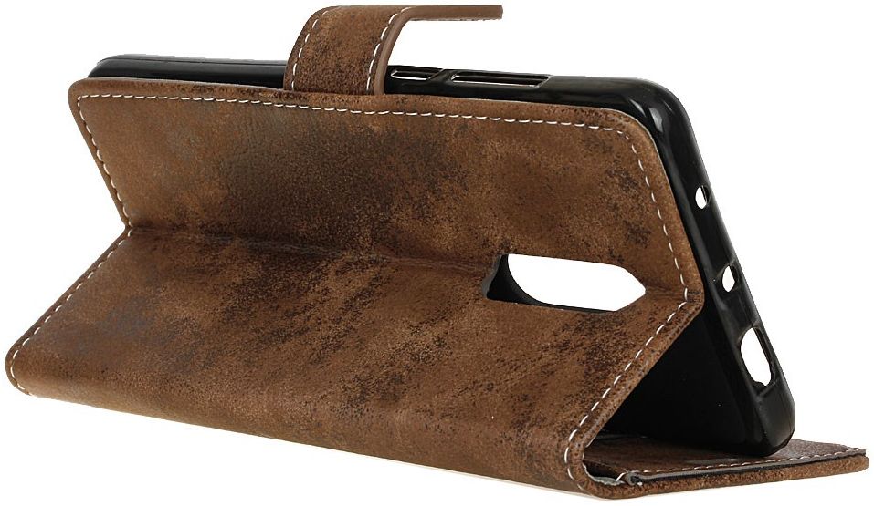 OnePlus 8 Vintage Portemonnee Stand Hoesje Bruin afbeelding 6