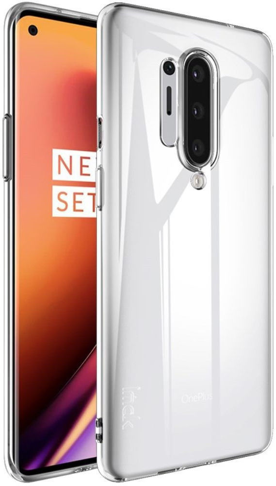 IMAK UX-5 Series OnePlus 8 Pro Hoesje Flexibel en Dun TPU Transparant afbeelding 1