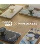 PopSockets X HappyCase PopGrip PopTop Greep en Standaard Blauw Marmer