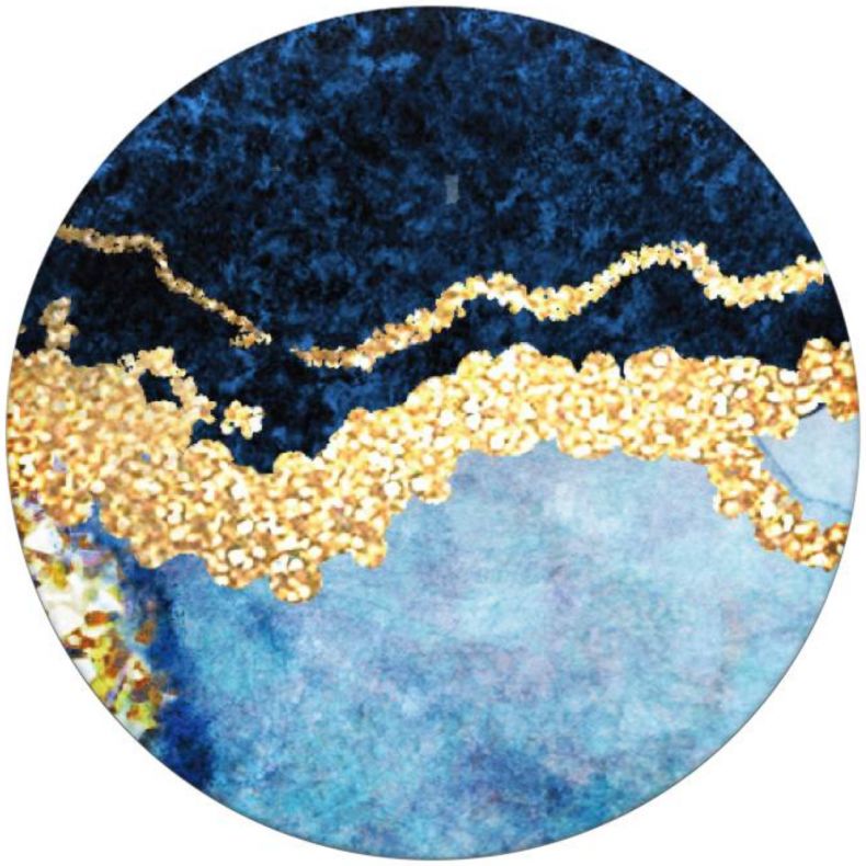 PopSockets X HappyCase PopGrip PopTop Greep en Standaard Blauw Marmer afbeelding 5