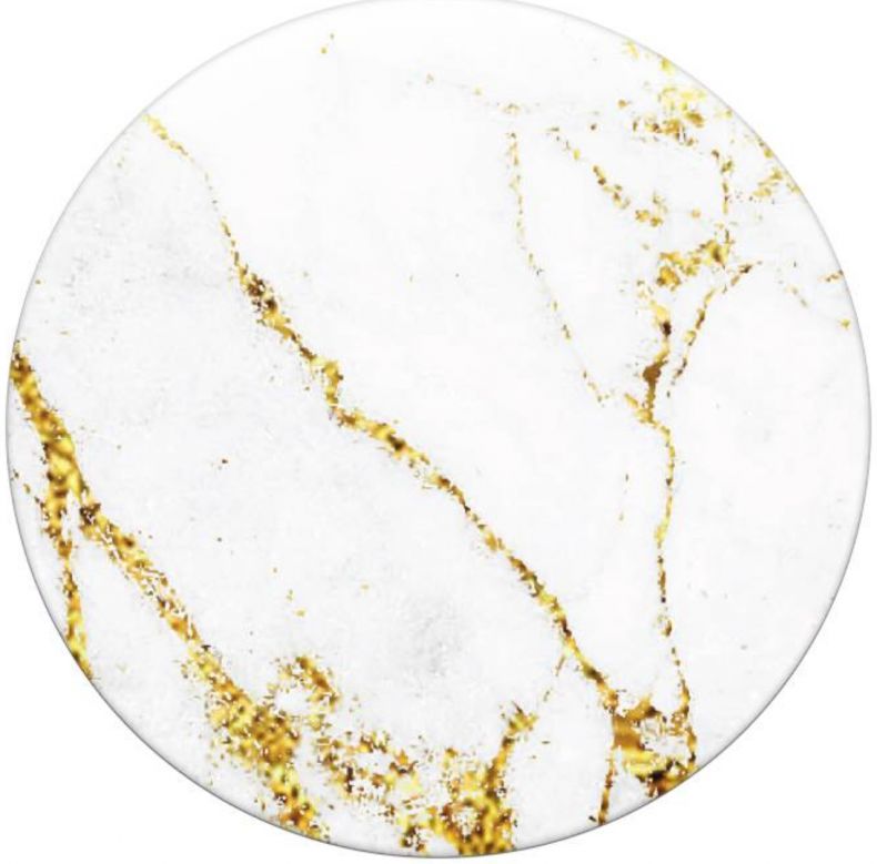 PopSockets X HappyCase PopGrip PopTop Greep en Standaard Wit Marmer afbeelding 5
