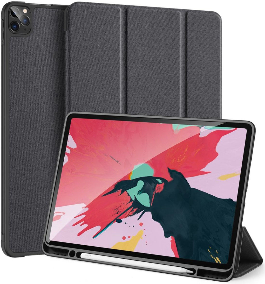 Dux Ducis Domo Series Apple iPad Pro 12.9 2018 / 2020 Tri-fold Blauw afbeelding 4