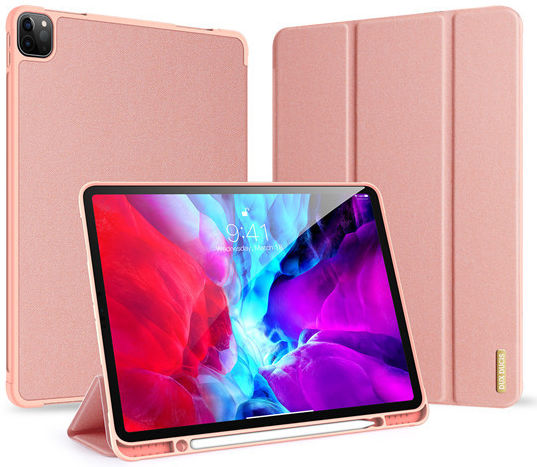 Dux Ducis Domo Series Apple iPad Pro 12.9 2018 / 2020 Tri-fold Roze afbeelding 1