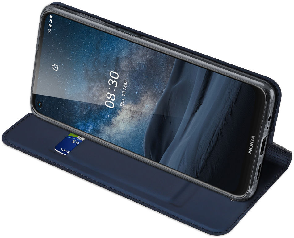 Dux Ducis Skin Pro Series Nokia 8.3 Hoesje Portemonnee Blauw afbeelding 4