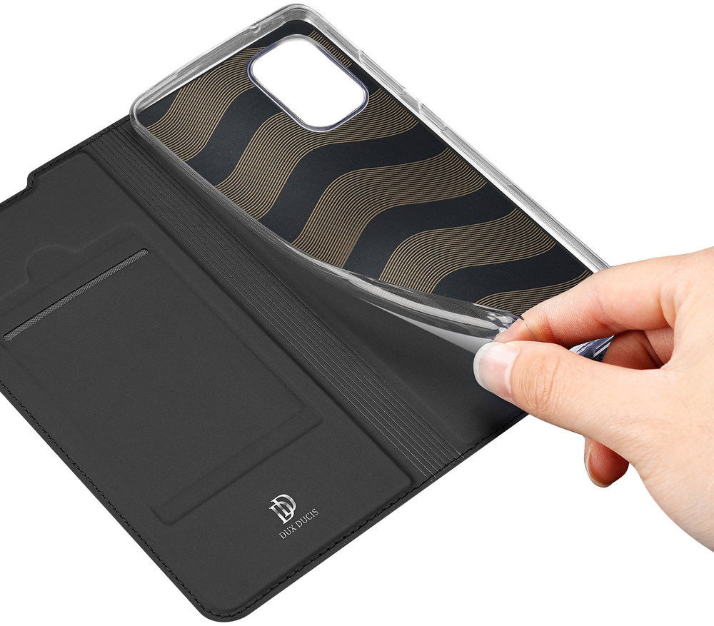 Dux Ducis Skin Pro Series Samsung Galaxy A41 Hoesje Portemonnee Zwart afbeelding 6
