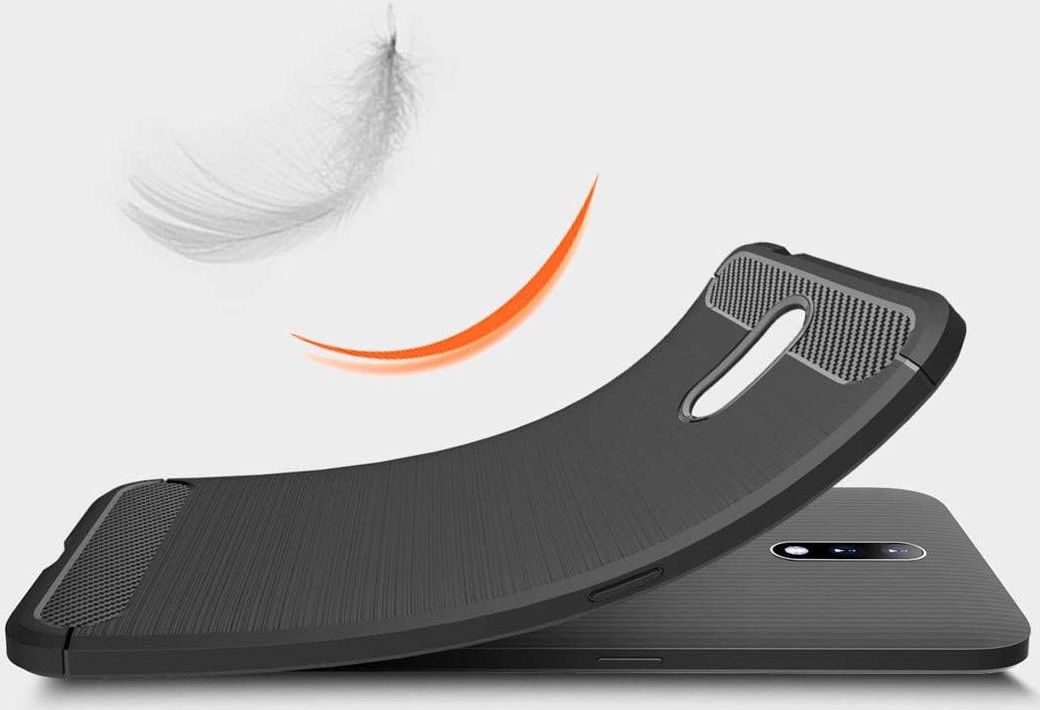 Nokia 2.3 Geborsteld TPU Hoesje Zwart afbeelding 7