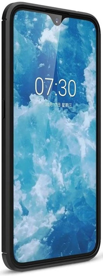 Nokia 2.3 Geborsteld TPU Hoesje Zwart afbeelding 4