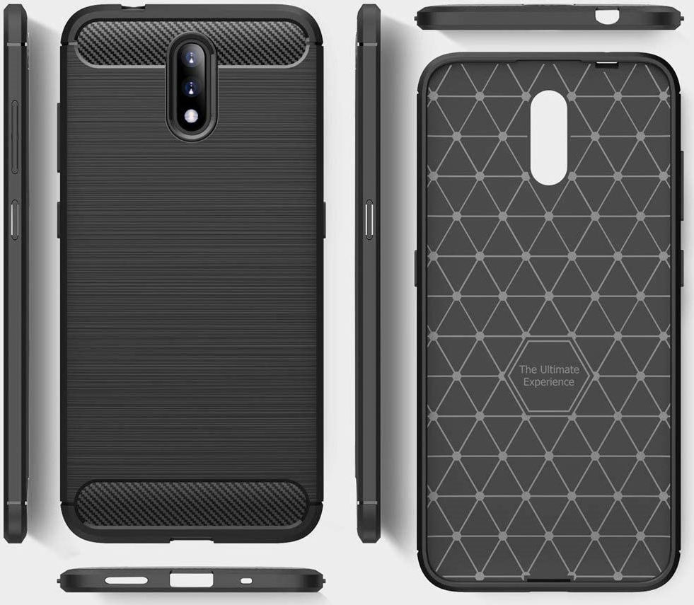 Nokia 2.3 Geborsteld TPU Hoesje Zwart afbeelding 5