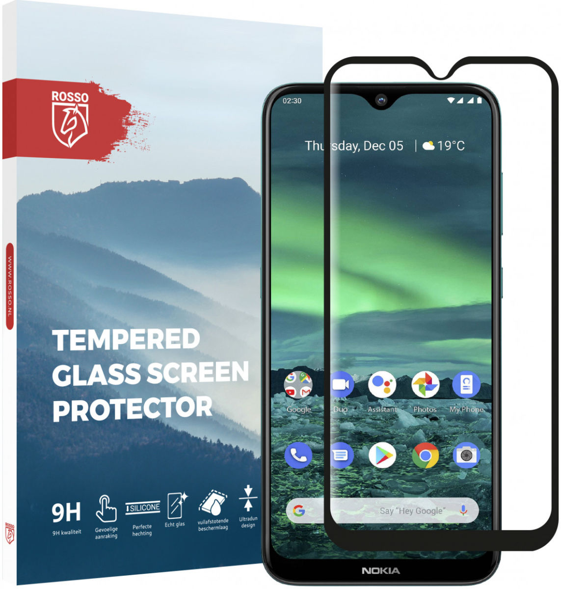 Rosso Nokia 2.3 Screen Protector 9H Tempered Glass afbeelding 1