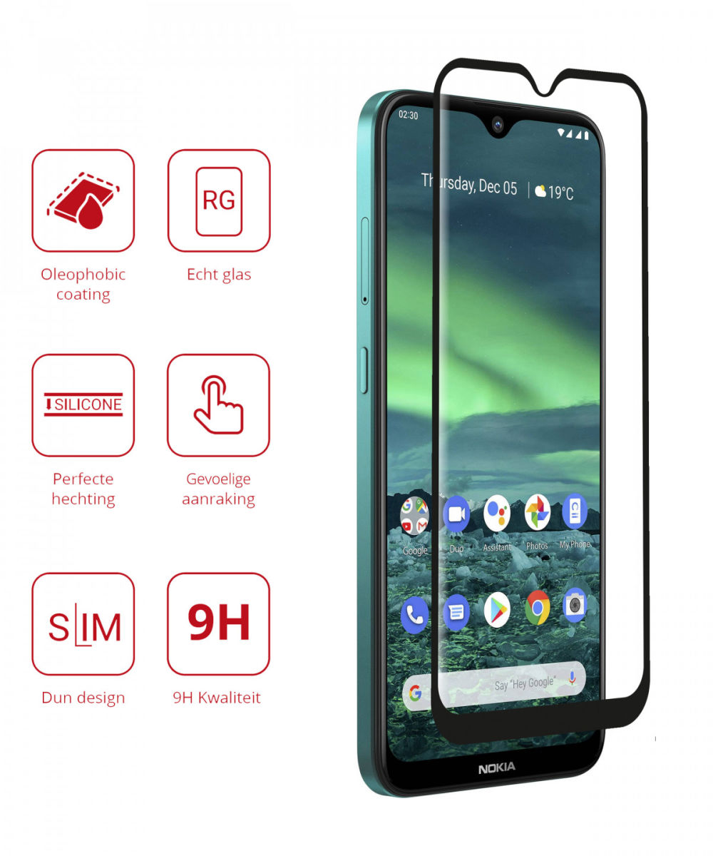 Rosso Nokia 2.3 Screen Protector 9H Tempered Glass afbeelding 2