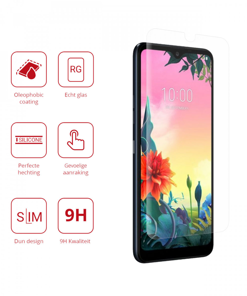 Rosso LG K50S Screen Protector 9H Tempered Glass afbeelding 2