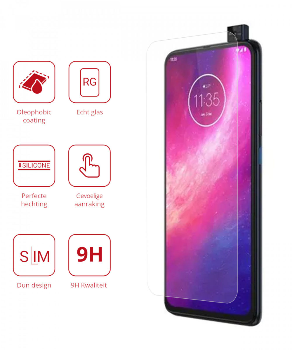 Rosso Motorola One Hyper Screen Protector 9H Tempered Glass afbeelding 2