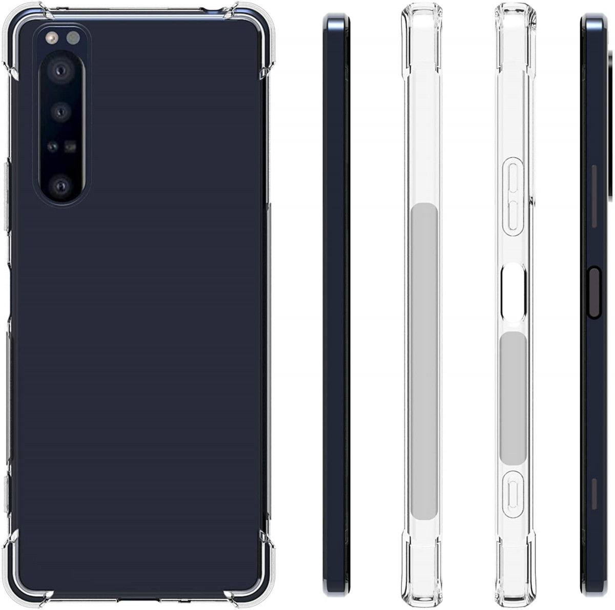 Sony Xperia 1 II Hoesje Schokbestendig Transparant afbeelding 5