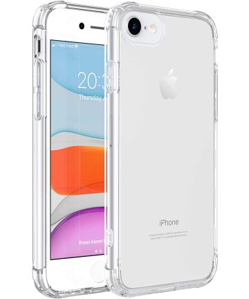 Apple iPhone SE (2020/2022) Hoesje Schokbestendig Dun TPU Transparant Hoesjes