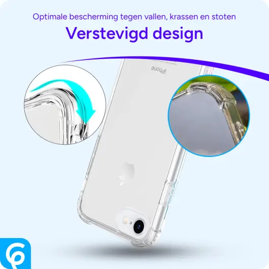 Apple iPhone SE (2020/2022) Hoesje Schokbestendig Dun TPU Transparant afbeelding 2