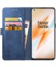 Rosso Element OnePlus 8 Pro Hoesje Book Cover Blauw