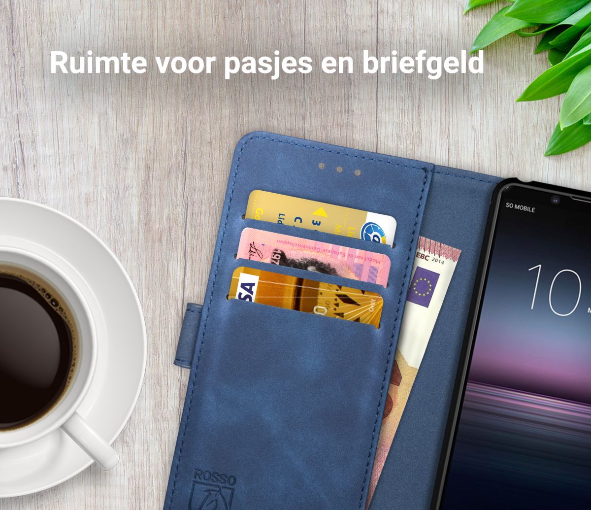 Rosso Element Sony Xperia 1 II Hoesje Book Cover Blauw afbeelding 6