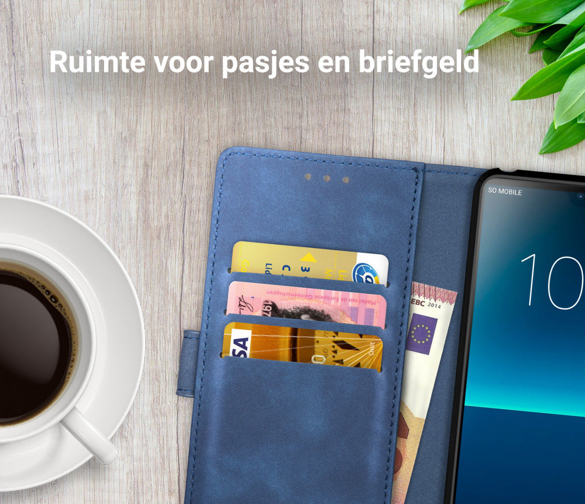 Rosso Element Sony Xperia L4 Hoesje Book Cover Blauw afbeelding 6