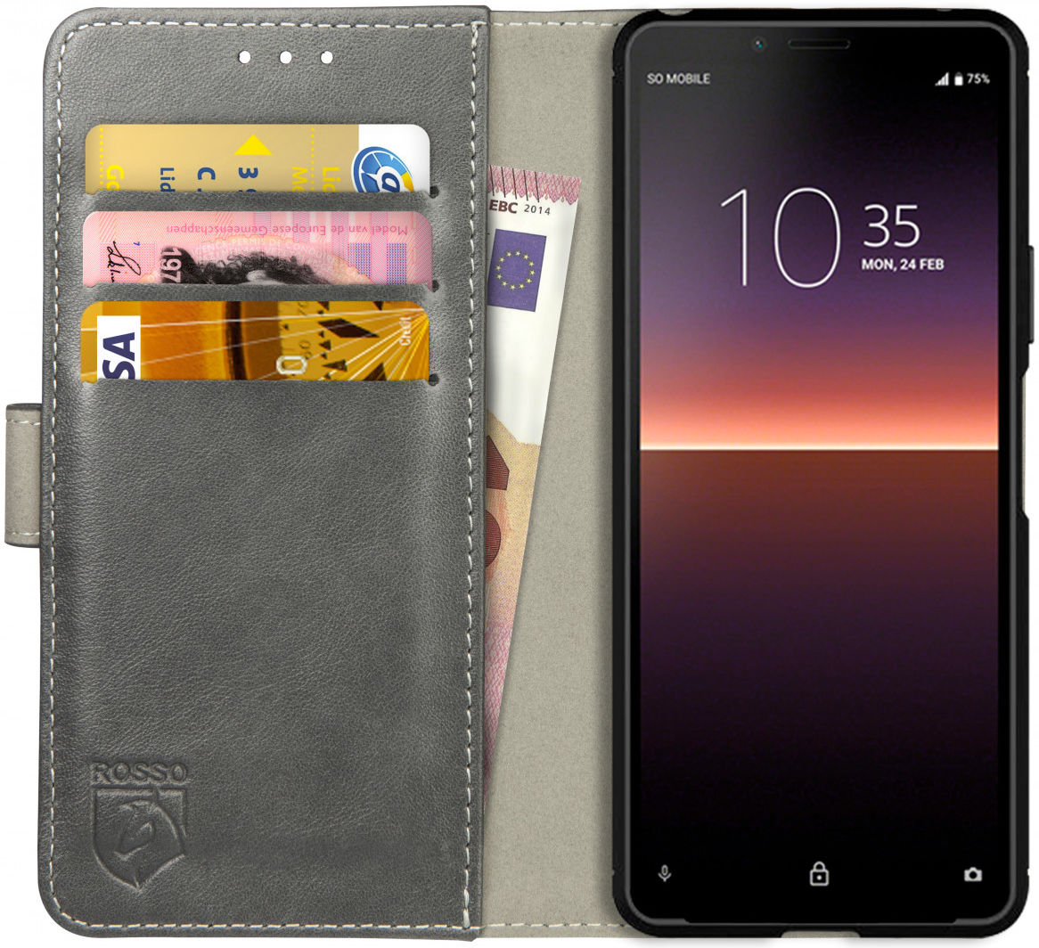 Rosso Element Sony Xperia 10 II Hoesje Book Cover Grijs afbeelding 1