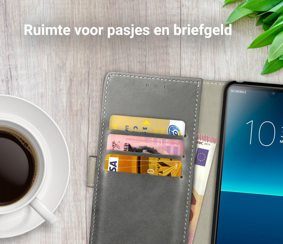 Rosso Element Sony Xperia L4 Hoesje Book Cover Grijs afbeelding 8