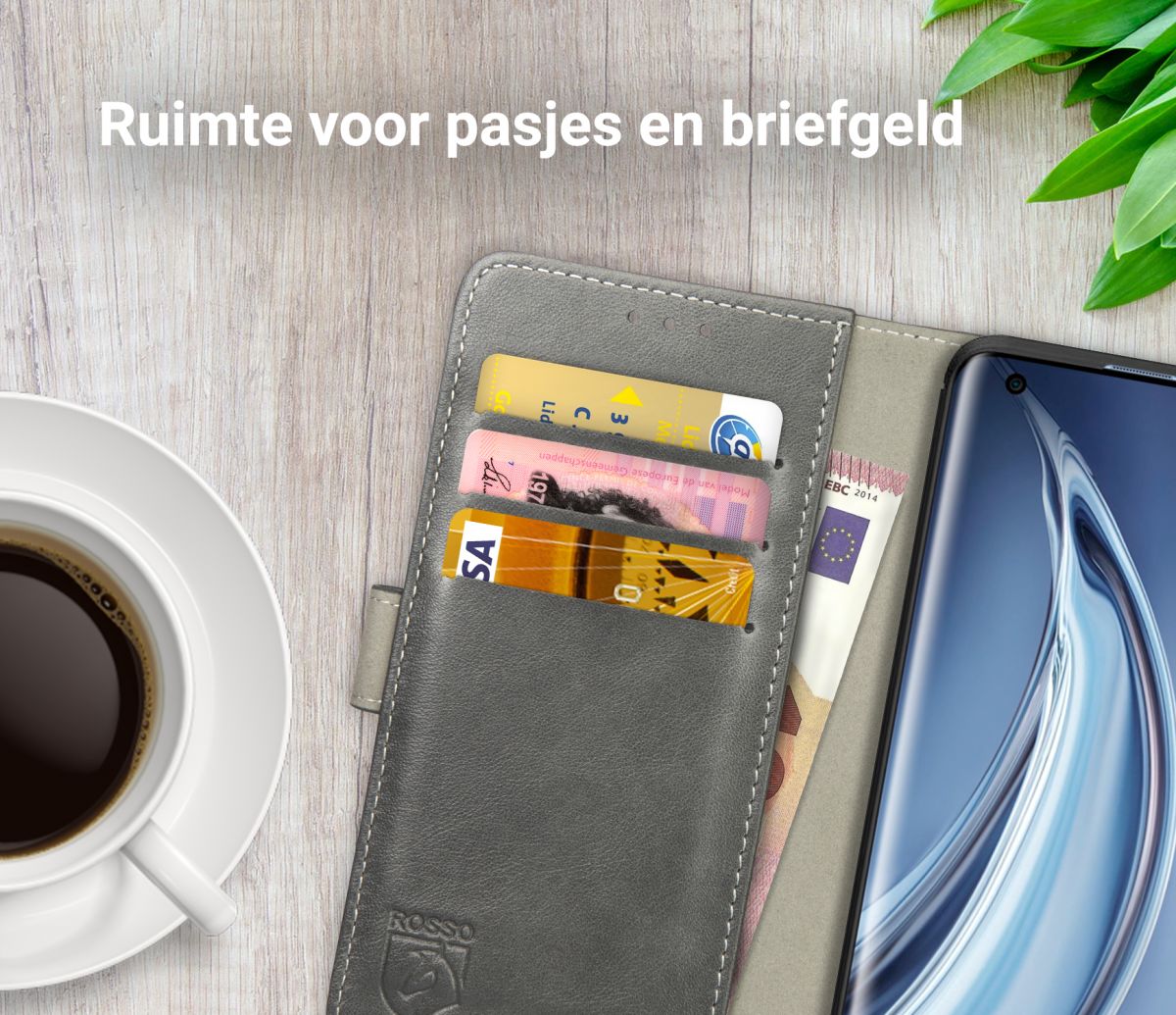 Rosso Element Xiaomi Mi 10 / Mi 10 Pro Hoesje Book Cover Grijs afbeelding 8