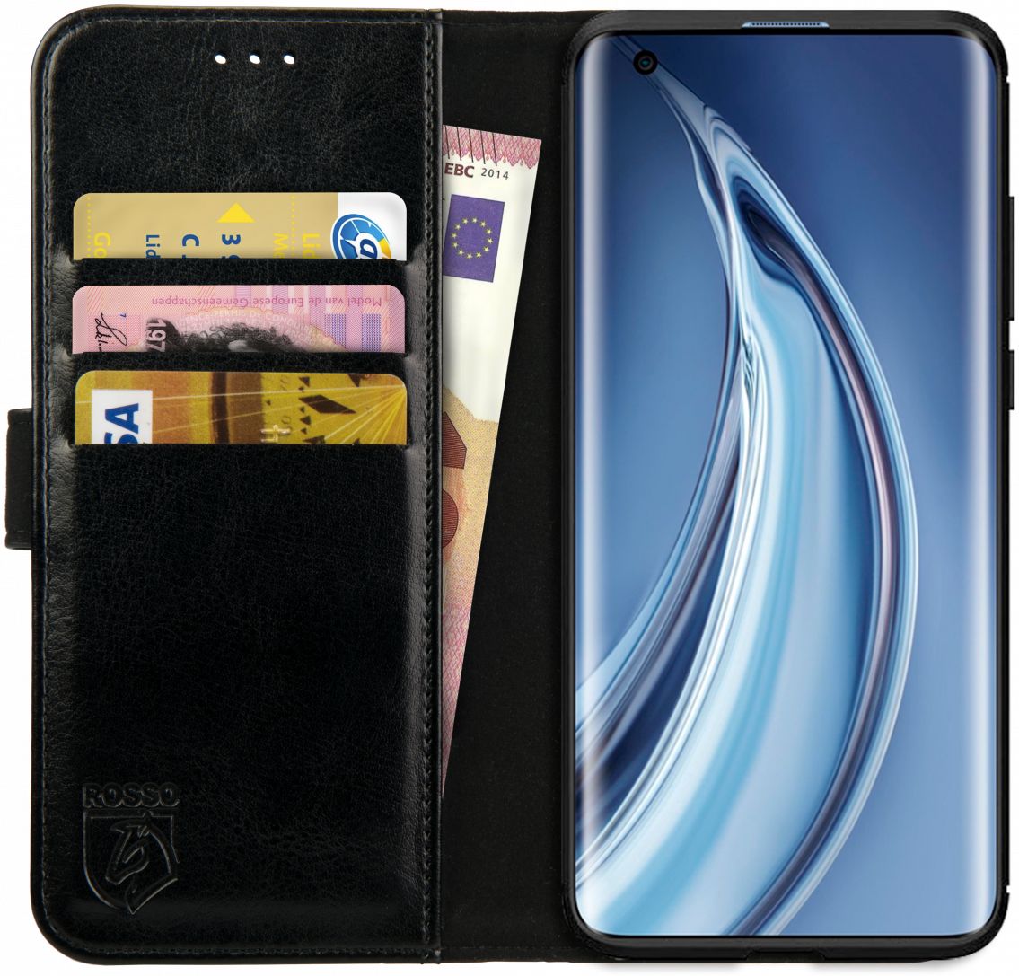 Rosso Element Xiaomi Mi 10 / Mi 10 Pro Hoesje Book Cover Zwart afbeelding 1