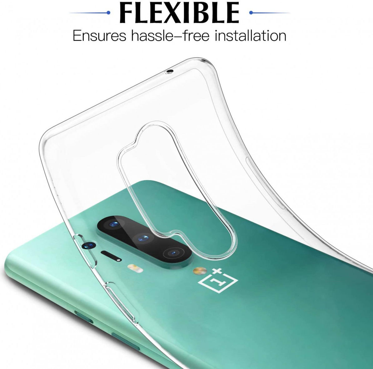 OnePlus 8 Pro Hoesje Dun TPU Transparant afbeelding 3