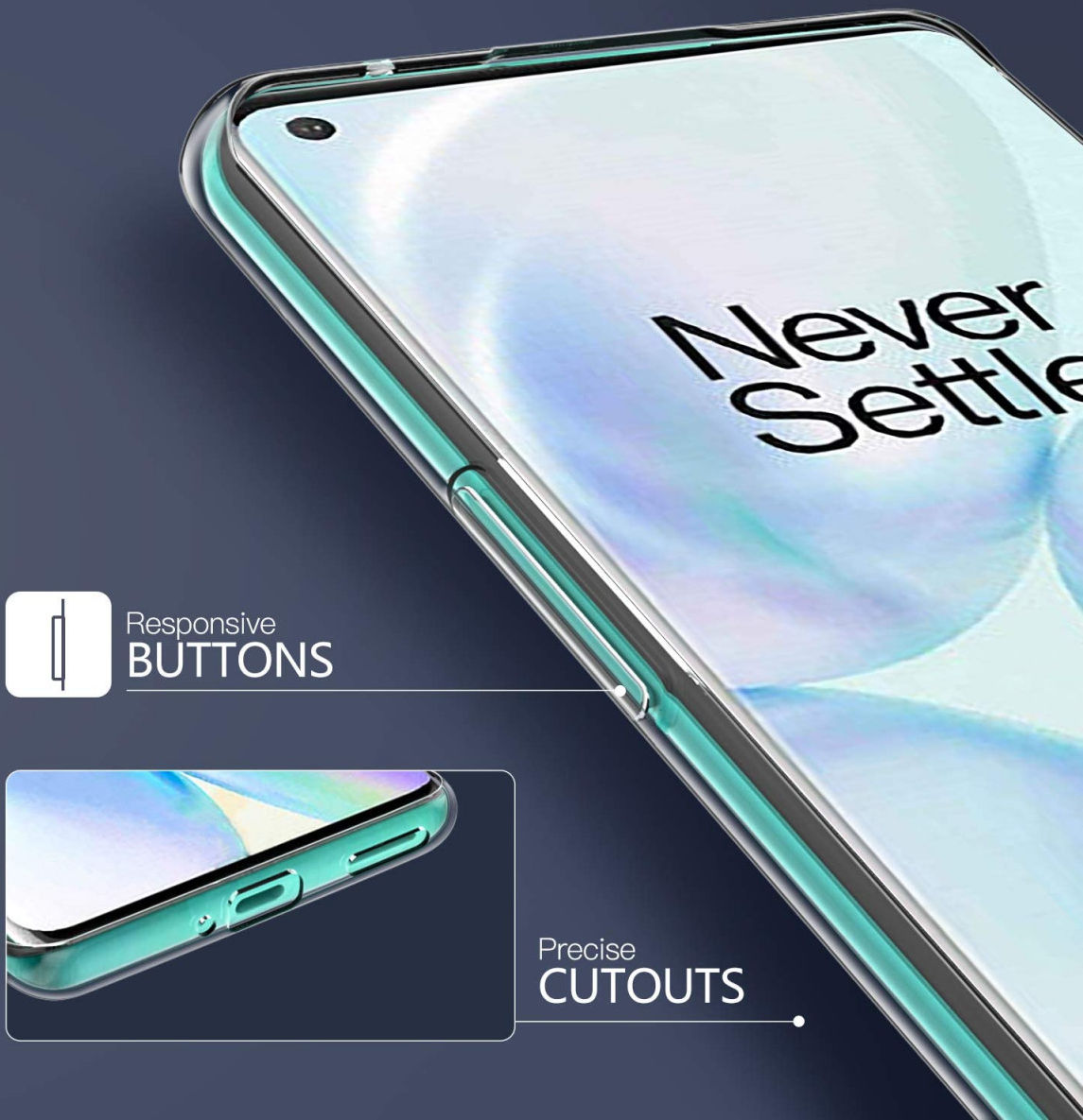 OnePlus 8 Pro Hoesje Dun TPU Transparant afbeelding 5