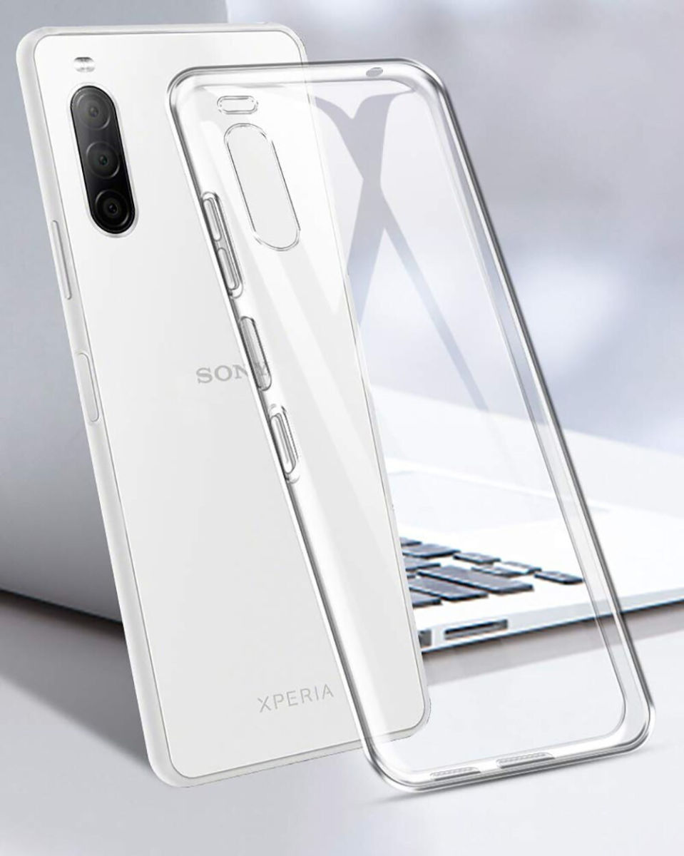 Sony Xperia 10 II Hoesje Dun TPU Transparant afbeelding 4