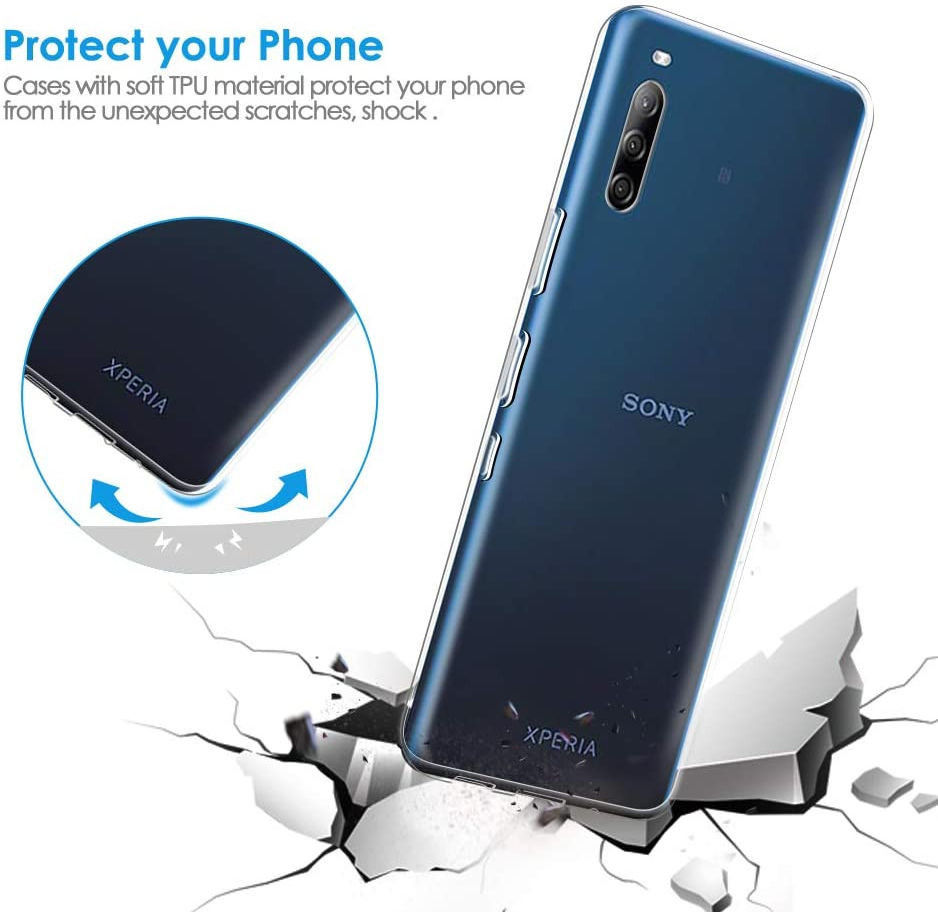 Sony Xperia L4 Hoesje Dun TPU Transparant afbeelding 5