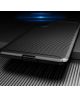 Sony Xperia 10 II Siliconen Carbon Hoesje Blauw