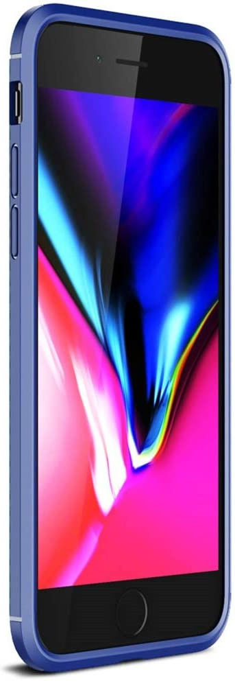 Apple iPhone SE (2020/2022) Hoesje Siliconen Carbon Blauw afbeelding 4