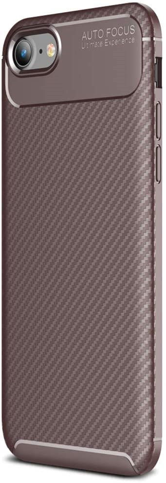Apple iPhone SE (2020/2022) Hoesje Siliconen Carbon Gold/brown afbeelding 1