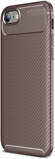 Apple iPhone SE (2020/2022) Hoesje Siliconen Carbon Gold/brown afbeelding 1