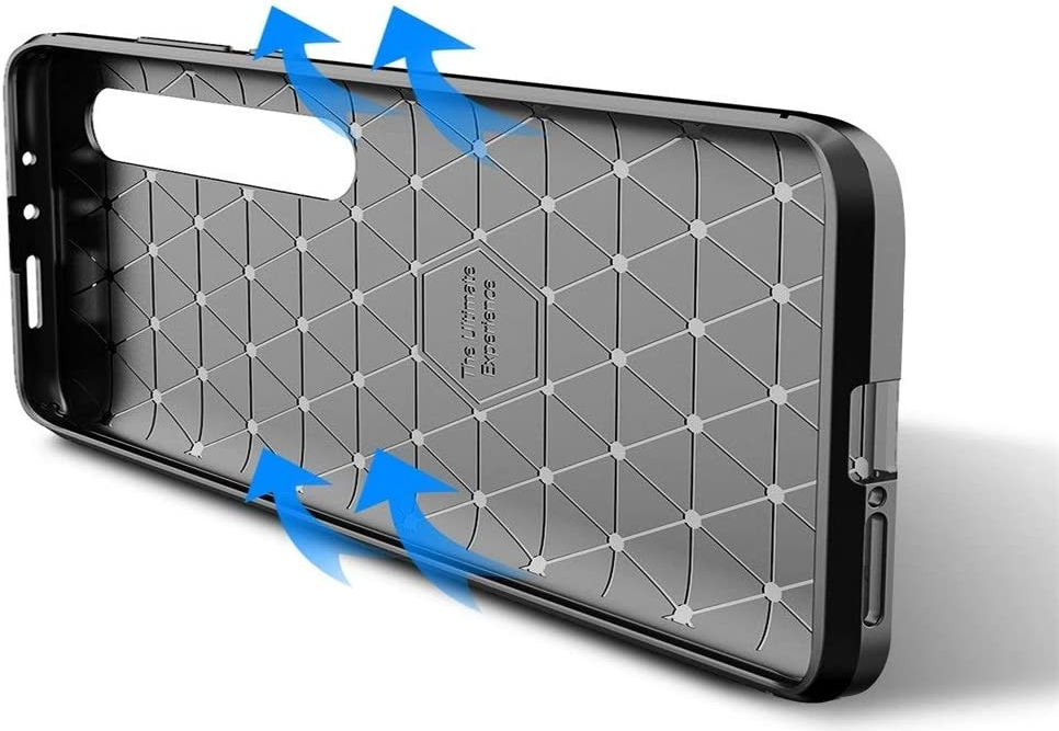 Xiaomi Mi 10 (Pro) Siliconen Carbon Hoesje Zwart afbeelding 8