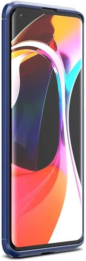 Xiaomi Mi 10 (Pro) Siliconen Carbon Hoesje Blauw afbeelding 4