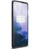 OnePlus 8 Hoesje Geborsteld TPU Flexibele Back Cover Zwart